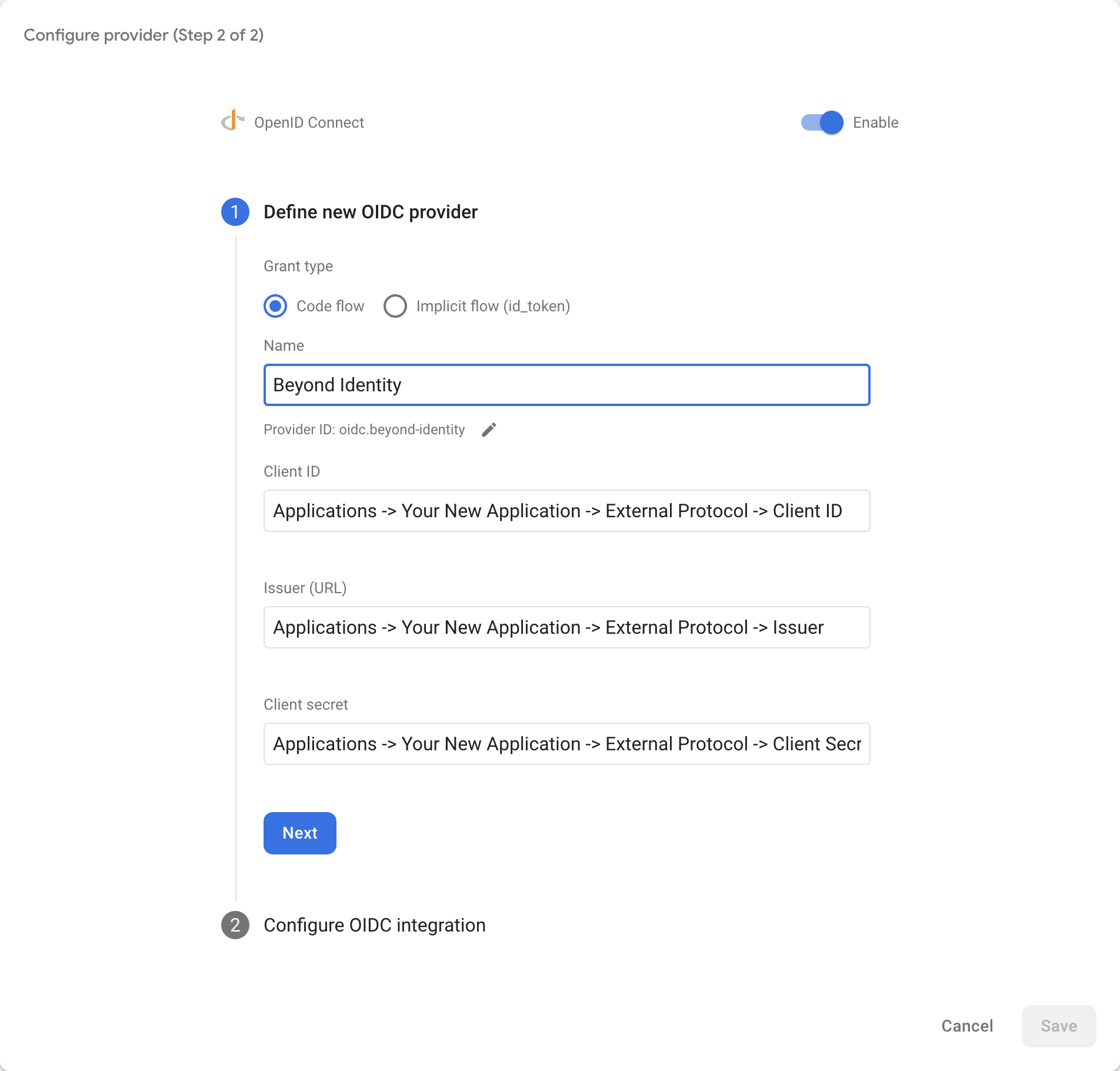 Firebase Step 2