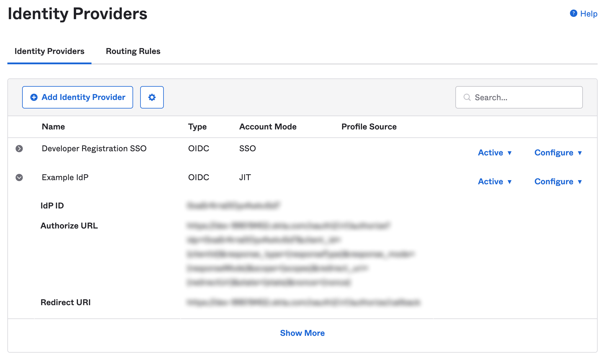 Integration with Okta Identity Provider example